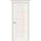 Дверь межкомнатная Скинни-11.1 Эмаль, Whitey, остекленная, magic fog, скиновая