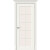Дверь межкомнатная Скинни-11.1 Эмаль Whitey, без декора, остекленная, magic fog, скиновая