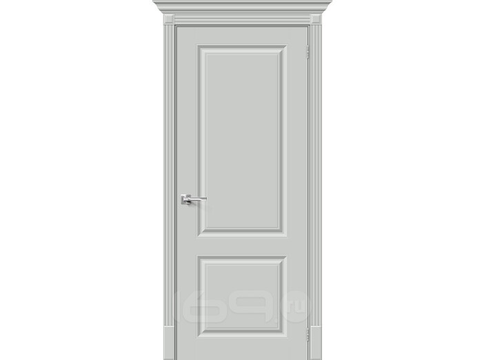 Дверь межкомнатная Скинни-12 Эмаль Grace, без декора, глухая, без стекла, скиновая