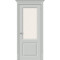 Дверь межкомнатная Скинни-13 Эмаль, Grace, остекленная, white сrystal, скиновая