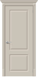 Дверь межкомнатная Скинни-12 Эмаль, Creamy, глухая, скиновая
