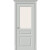 Дверь межкомнатная Скинни-15.1 Эмаль Grace, без декора, остекленная, white сrystal, скиновая