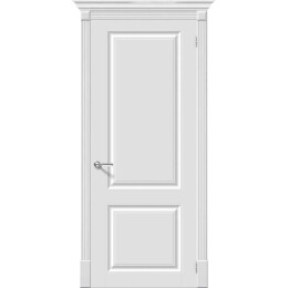 Дверь межкомнатная Скинни-12 Эмаль, Whitey, глухая, без стекла, скиновая