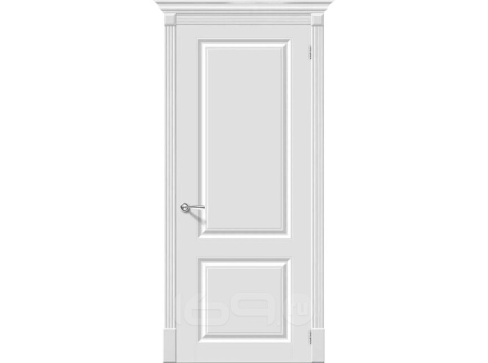 Дверь межкомнатная Скинни-12 Эмаль, Whitey, глухая, скиновая