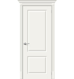 Дверь межкомнатная Скинни-12 Эмаль, Whitey, глухая, скиновая