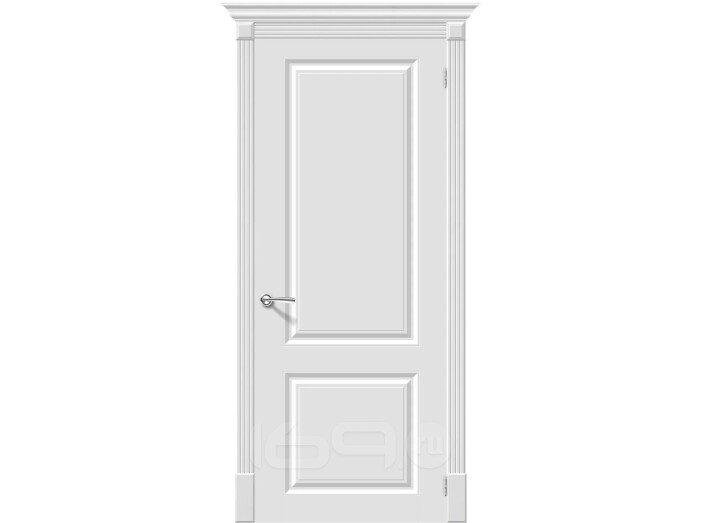 Дверь межкомнатная Скинни-12 Эмаль, Whitey, глухая, скиновая