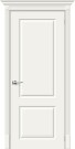 Дверь межкомнатная Скинни-12 Эмаль Whitey, без декора, глухая, без стекла, скиновая