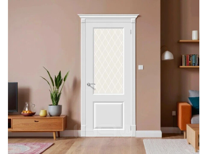 Дверь К Скинни-13 Whitey White Сrystal 200*80