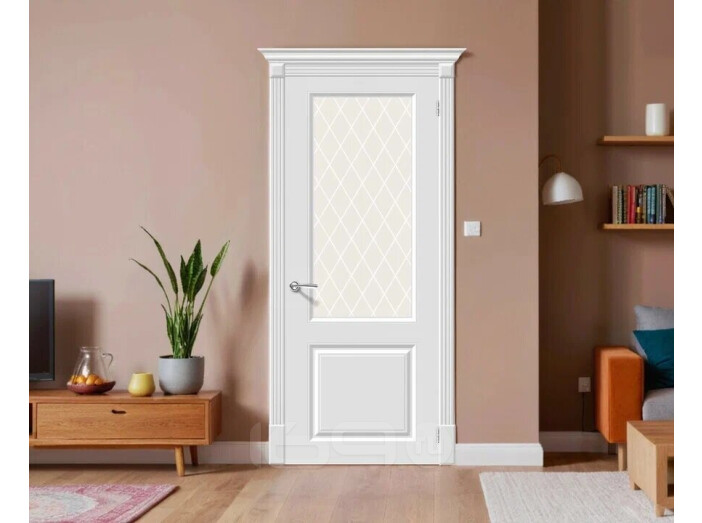 Дверь К Скинни-13 Whitey White Сrystal 200*70