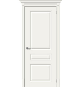 Дверь межкомнатная Скинни-14 Эмаль, Whitey, глухая, скиновая