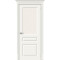Дверь межкомнатная Скинни-15.1 Эмаль, Whitey, остекленная, white сrystal, скиновая