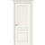 Дверь межкомнатная Скинни-15.1 Эмаль Whitey, без декора, остекленная, white сrystal, скиновая