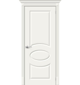 Дверь межкомнатная Скинни-20 Эмаль, Whitey, глухая, скиновая