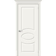 Дверь межкомнатная Скинни-20 Эмаль, Whitey, глухая, скиновая
