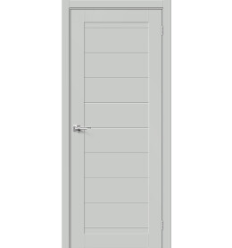 Дверь межкомнатная Браво-21 Эмалит, Grey Matt, глухая, царговая