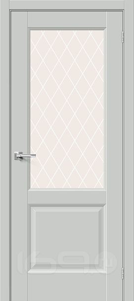 ДП ЭМА Неоклассик-33 Grey Matt White Сrystal 200*80