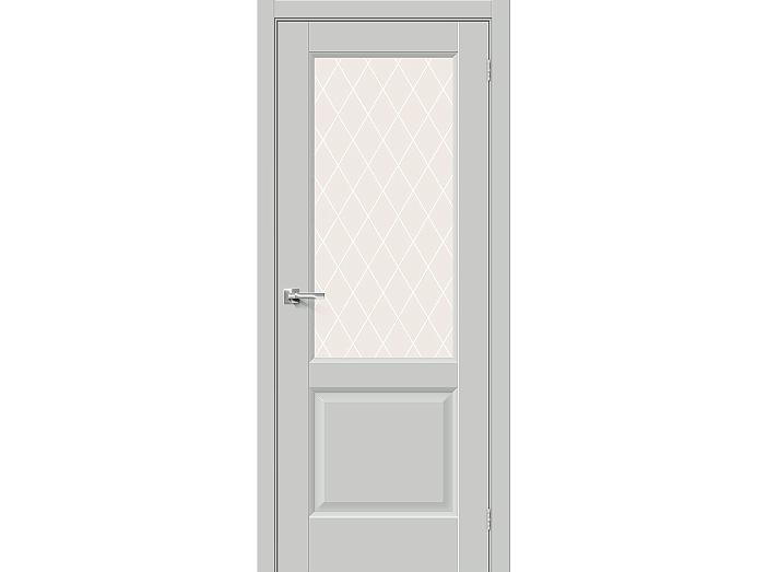 ДП ЭМА Неоклассик-33 Grey Matt White Сrystal 200*90