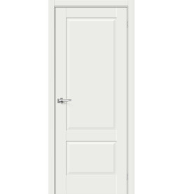 Дверь межкомнатная Прима-12 Эмалит White Matt, глухая, кромка нет, филенчатая