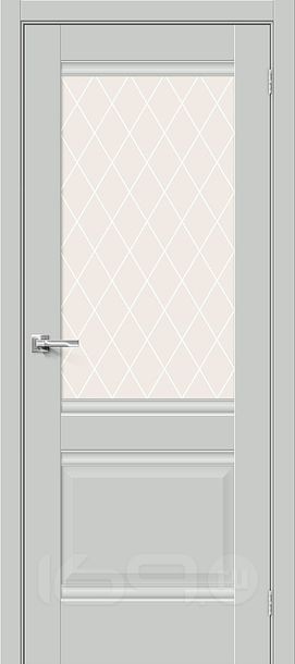 ДП ЭМА Прима-3 Grey Matt White Сrystal 200*70