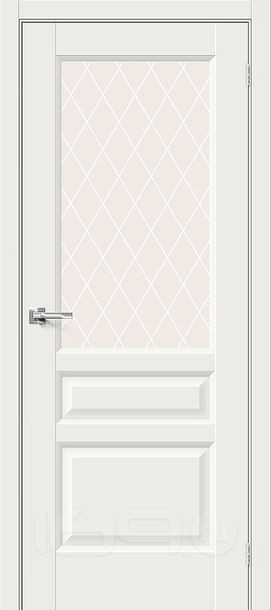 ДП ЭМА Неоклассик-35 White Matt White Сrystal 200*70