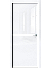 tumb 1 - ДП Gloss-709 Белый глянец  200*100, кромка-чёрная матовая