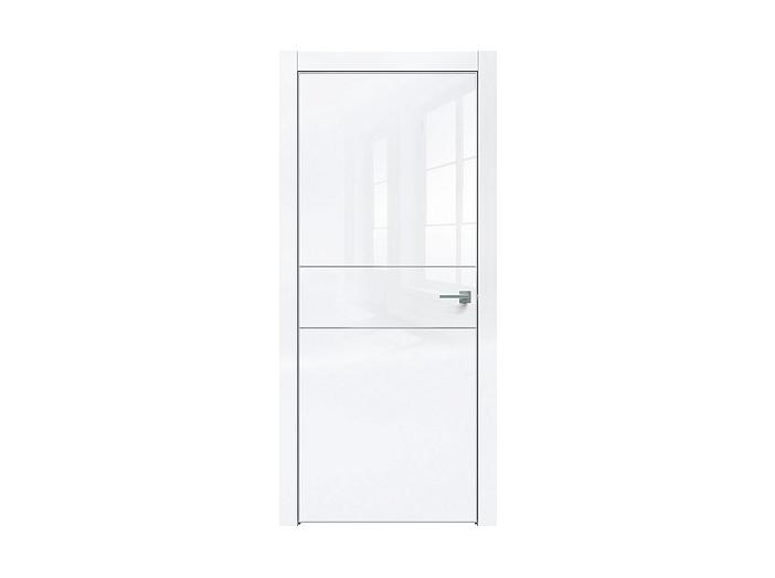 ДП Gloss-710 Белый глянец  200*80, кромка-матовый хром