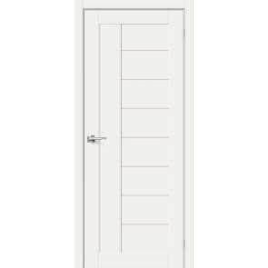 Дверь межкомнатная Браво-29 Хард Флекс White Mix, остекленная, magic fog, царговая