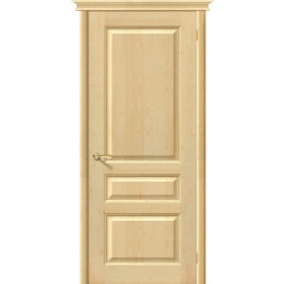 Дверь межкомнатная М5 Массив, Под покраску, глухая, филенчатая