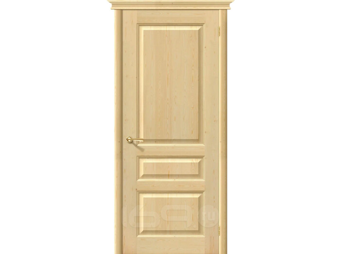 Дверь межкомнатная М5 Массив, Под покраску, глухая, филенчатая