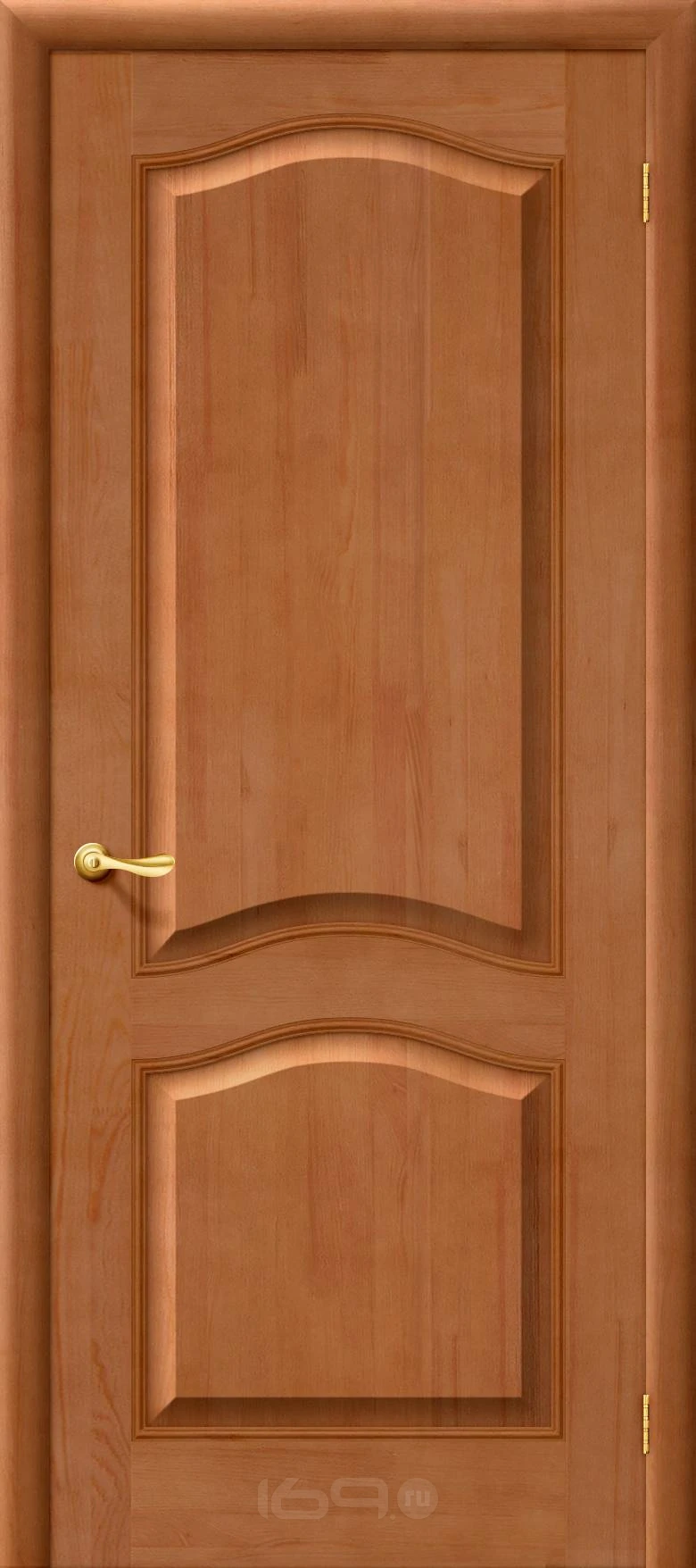 ДверьмежкомнатнаяМ7МассивТ-05(СветлыйЛак),глухая,царговая200x60