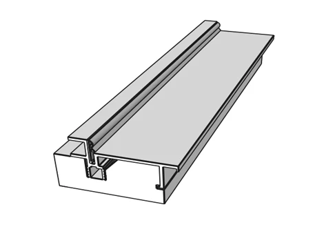 Коробка Инвизибл Браво AL Черный (Пc2/ОM3SB/45°) для ДП:200*80 Пр.