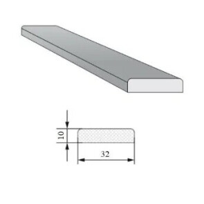 Притворная планка ЭМА (полуночный синий) МДФ 2070*32*10