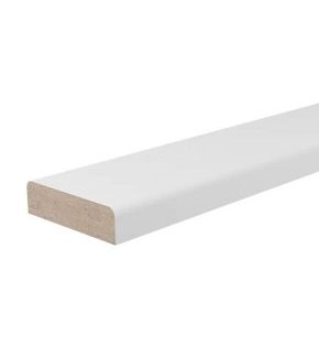 Притворная планка ПЭТ White Silk МДФ 2000*30*8