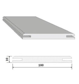 Добор "T" ЭМА (полуночный синий) МДФ 2070*100*10