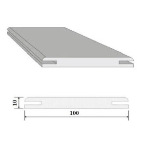 Добор "T" ЭМА (полуночный синий) МДФ 2070*100*10