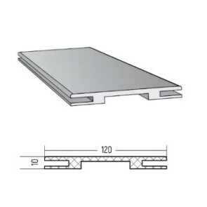 Добор "T" ЭМА (полуночный синий) МДФ 2070*120*10