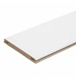 Добор "Т" ПВХ П-23 (Белый) МДФ 2070*120*8