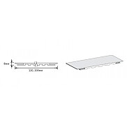Добор "Т" ЭКО Bianco Crosscut МДФ 2070*200*8 