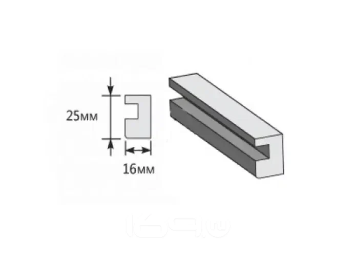 Опорный элемент ЭКО Grey Veralinga МДФ 2070*25*16 M