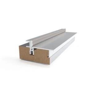 Компл. INVISIBLE алюм. Грунт 2,5 шт + врез под 2 петли ARMADILLO, Матовый .хром 2150 Левое прямое открывание