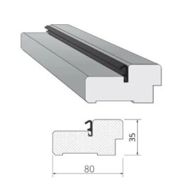 Коробка ЭМА компланарная сэндвич (Полуночный синий)80*35*2070 комплект (3 шт.) (у.п)