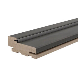 Коробка "Т" сэндвич ЭМА комплект 2,5 шт. (Бетон темный) МДФ 2070*80*35 (у.п)