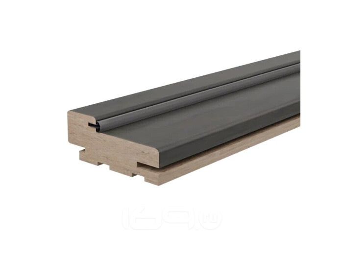 Коробка "Т" сэндвич ЭМА комплект 3 шт. (Бетон темный) МДФ 2070*80*35 (у.п)