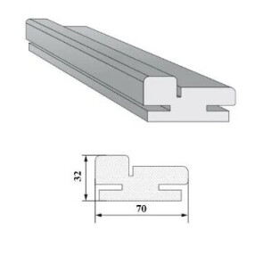 Коробка "Т"  ЭМА МДФ (Полуночный синий) 70*32*2070  комплект  (3шт.) (у.п)