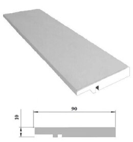 Наличник ЭМА компланарный прямой (Полуночный синий) 90*10*2150 комплект (6 шт.)