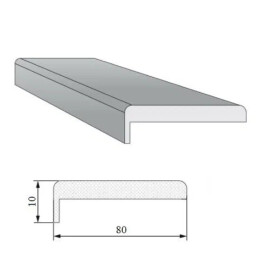 Наличник "Т" ЭМА комплект 5 шт. (полуночный синий) Тип-0 МДФ 2150*80*10