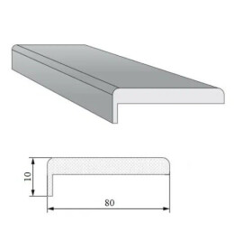 Наличник "Т" ЭМА комплект 6 шт. (полуночный синий) Тип-0 МДФ 2150*80*10
