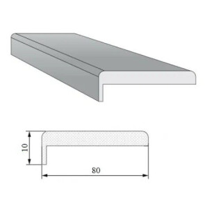 Наличник "Т" ЭМА комплект 6 шт. (полуночный синий) Тип-0 МДФ 2150*80*10