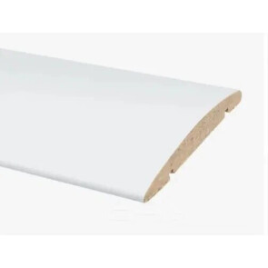 Наличник "Т" В П-23 (Белый) МДФ Полукруглый 2150*70*8