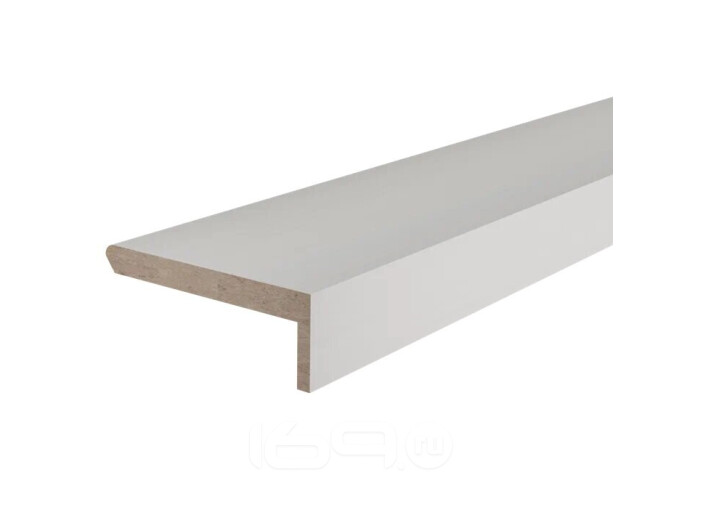 Наличник Т "ПВХ" 10х75x2250 мм, Мелинга белая